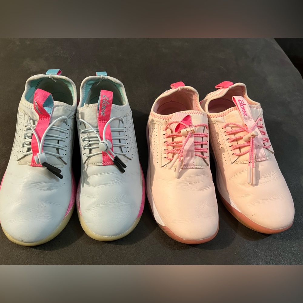 Clove  Women's Sneakers - Pink  White Blue Size 7.5 Lot Of 2